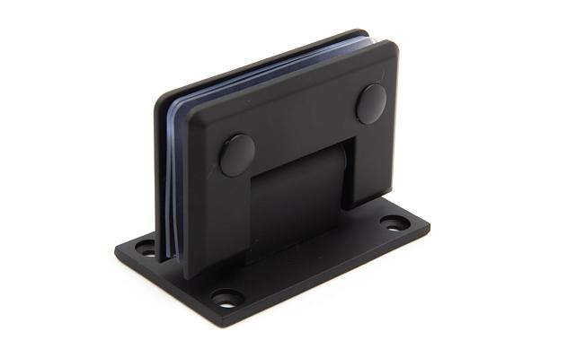 Петля для душевой кабины стена-стекло 90°, 90*55, цинк, черн. t301 BZn 8