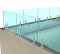Ограждение для кровли на несущем стекле и министойках в Краснодаре. Готовые проекты ПерилаГлавСнаб - фото 1
