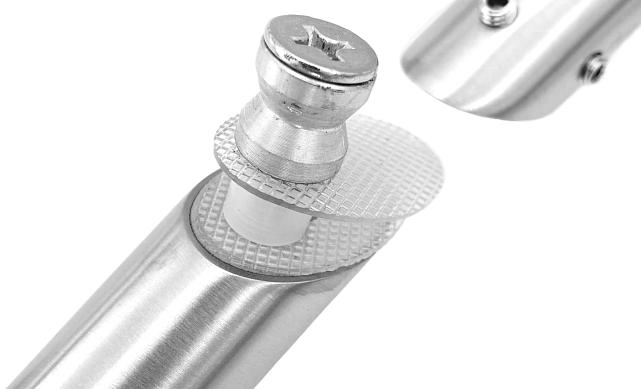 Ручка двухсторонняя 32х825х1000 для стекла 10-12мм, угловая под 45°, матовая t670 SSS 4