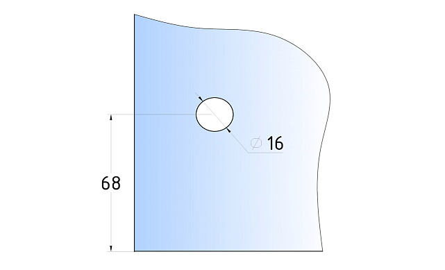 Стеклодержатель напольный 50х50х190 мм, литой, плоский, для стекла 10-12 мм, нержавеющая сталь AISI 304, полированная k275-2 2 Стеклодержатель напольный 50х50х190 мм, литой, плоский, для стекла 10-12 мм, нержавеющая сталь AISI 304, полированная k275-2 2