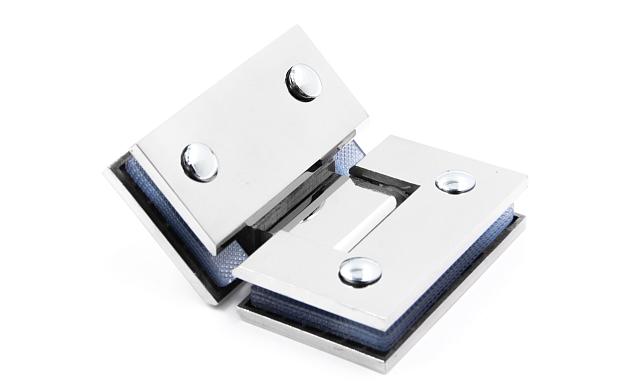 Петля для душевой кабины стекло-стекло 135° 90х55 мм AISI 304 полированная t302-2 PSS 7