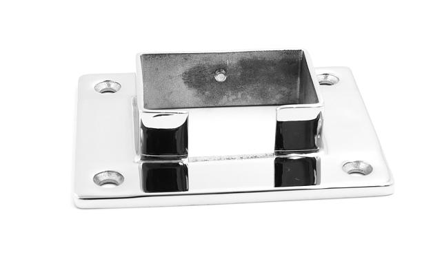 Фланец для трубы с пазом 40х60 мм, литой, полированный (AISI 304) k544 4