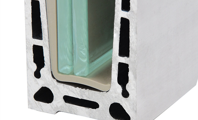 Комплект профиля зажимного для стекла 16 мм, с отверстиями, НЕАНОД, алюминий, k601-4-16 5 Комплект профиля зажимного для стекла 16 мм, с отверстиями, НЕАНОД, алюминий, k601-4-16 5