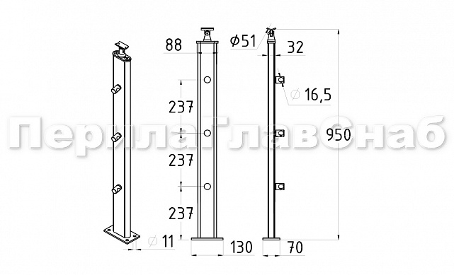 Дизайнерская плоская комбинированная стойка в сборе из шлифованной нержавеющей стали и древесины дуба с тремя ригеледержателями k742-1 3 Дизайнерская плоская комбинированная стойка в сборе из шлифованной нержавеющей стали и древесины дуба с тремя ригеледержателями k742-1 3