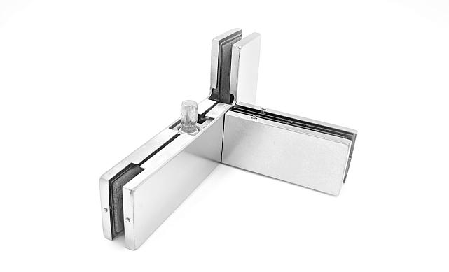 Фитинг угловой с осью и ребром жесткости, правый, шлифованный t141R SSS 6