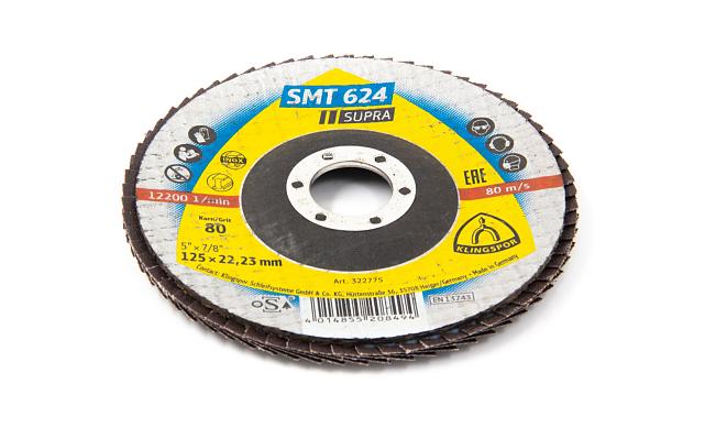 Шлиф. диск 'лепесток' 125х22 Р-80 KLINGSPOR Ф-1139 2