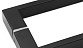 Ручка полотенцесушитель 25*10*200*450, черная t625 Bl