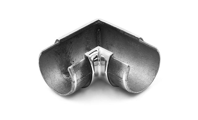 Отвод поручня 90°, с вставками для трубы Ø42.4 мм, полир., (AISI 304) k230-2 6