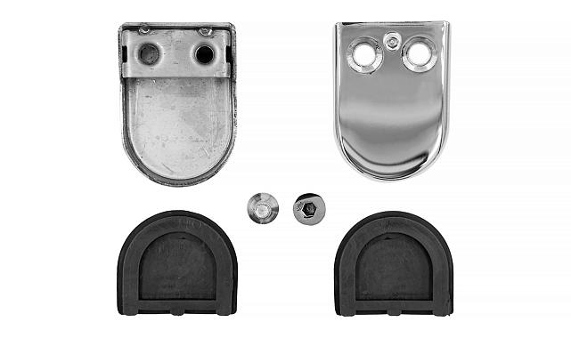 Стеклодержатель штампованный под стекло 10 мм (5+5 мм), на плоскость 40х24х54 полированный (AISI 304) k539-10 7
