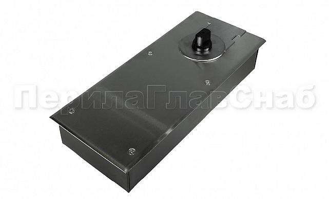 Доводчик для стеклянной двери до 80 кг EN2, напольный, 500 тыс. циклов, нержавеющая сталь AISI 304, шлифованная t182 SSS 4