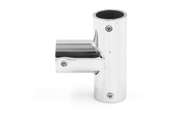 Соединитель-тройник для трубы 19 мм, нержавеющая сталь AISI 304, полированная t902 PSS 4