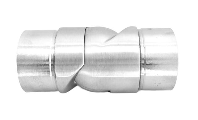Поворот литой, внутренний, шарнирный, под Ø50.8х1.5 мм, шлифованный, AISI 304 Фk011-6 4