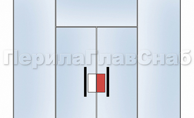 Ответная часть к центральному замку t152, шлифованная, вырез 13 t153 SSS 4