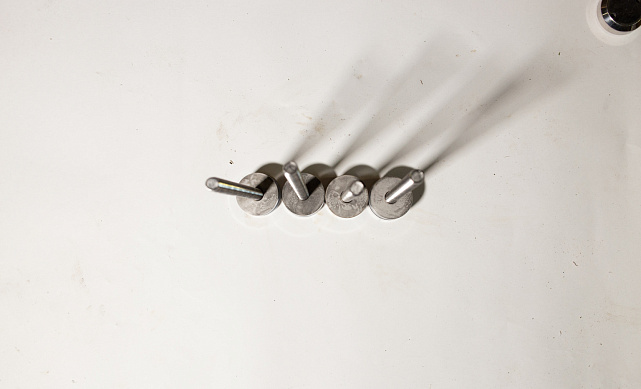 Комплект торцевого крепления несущего стекла, гайка-шайба Ø50х10х18 мм с внутренней резьбой М16(для оцинковки), полированный AISI 304, уценка k277-7-У 5