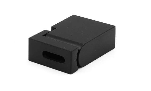 Коннектор регулируемый стена-профиль черный t464 BL 6