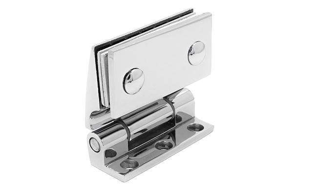 Петля стена-стекло 90°, односторонняя, без реза, нерж., полир. t315 PSS 7