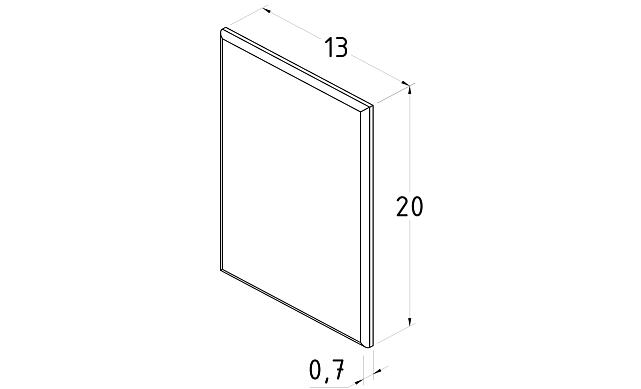 Торцевая заглушка для t756 шлифованная t757-2 SSS 2