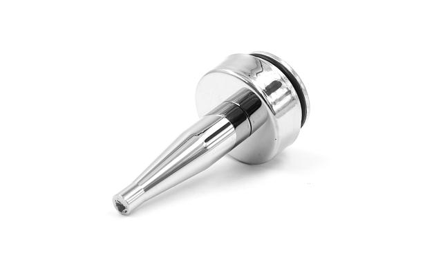 Наконечник палец (солдатик) с системой фиксации из алюминия в стойке Ø38.1 мм, полированный, нержавеющий (AISI 304) k041 6