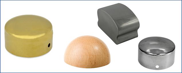  Заглушки для деревянного поручня в Краснодаре. Комплектующие для лестничных ограждений и перил ПерилаГлавСнаб