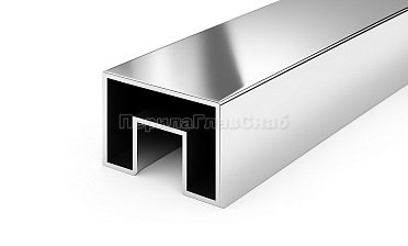 Труба Prima3+, 40х60х1.5 мм, с пазом 24х24мм под стекло, полировка 600GRIT, AISI 201 k824-5 купить в Краснодаре