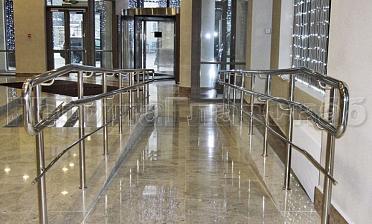 Ограждение пандуса с одним ригелем купить в Краснодаре